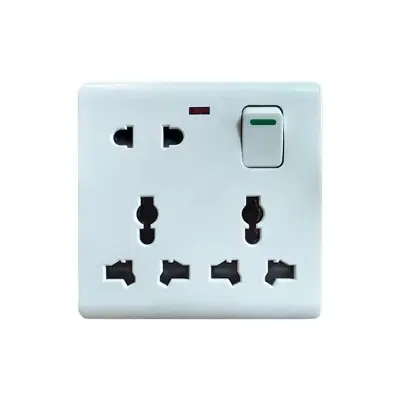 Picture of Multi Function Universal Wall Switch Socket - 8 Pin Universal Socket- Only Socket