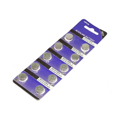 Picture of LR44, A76, AG13, G13, LR1154, L1154 Button Cell Coiin Battery Use For Calculators, Thermometers, Electronics Toys, Laser pointers - 6 volt battery
