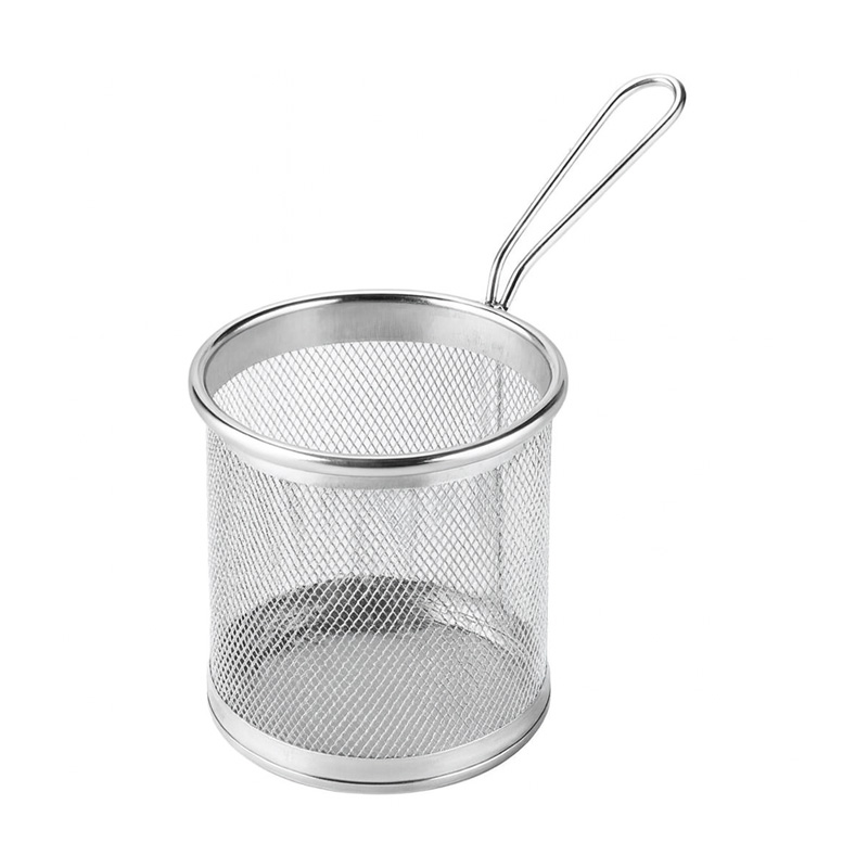 Picture of Round Shaped Stainless Steel Greeling & Cooking Strainer For Kitchen - BB-8094