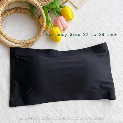 Picture of Strapless padded tube silk foam bra for women - One Piece - Bra