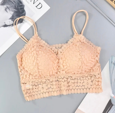 Picture of Padded Push Up Lace Tube Strapless Bra For Women Free Size bra (One Piece)