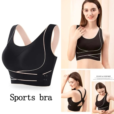 Picture of Imported Premium soft stretch comfortable push up sports bra Women-one piece