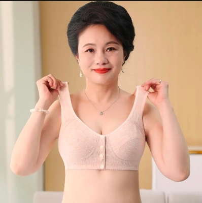 Picture of Imported Front Button Nursing Bra Cotton Maternity Bra For New Born Baby Feeding(One Piece)