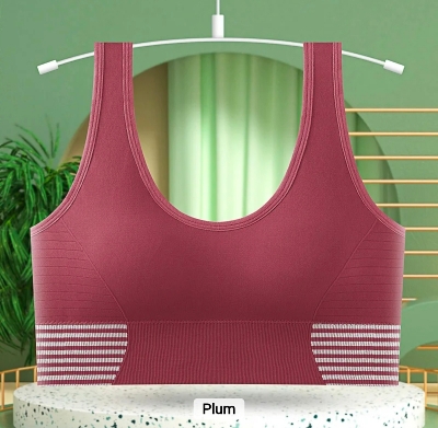 Picture of Imported Women new stylish girls push up shockproof with chest pads seamless sports tube top comfortable bra for women (one piece)