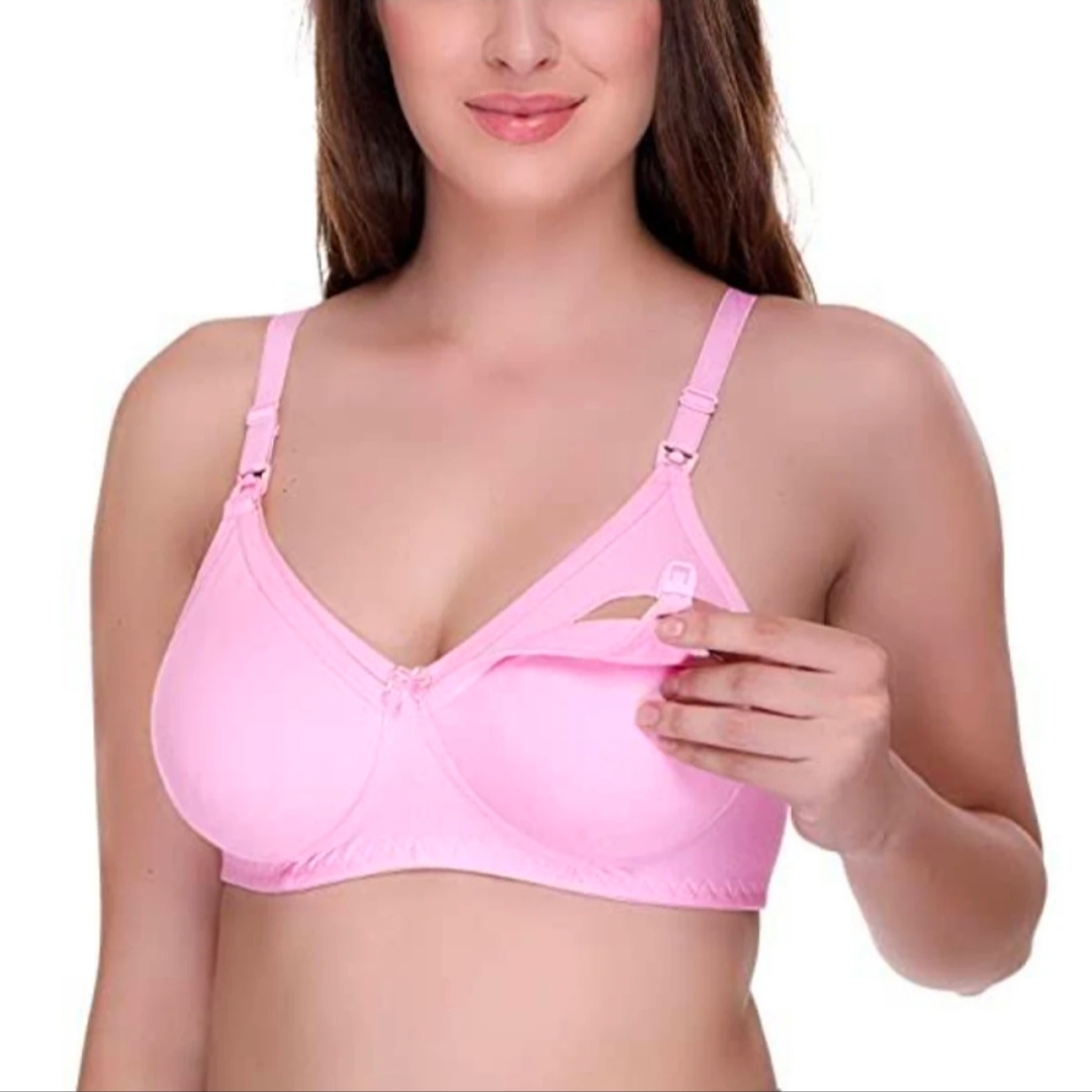 Picture of Imported Soft Cotton Maternity Bra For New Born Baby Feeding(One Piece)