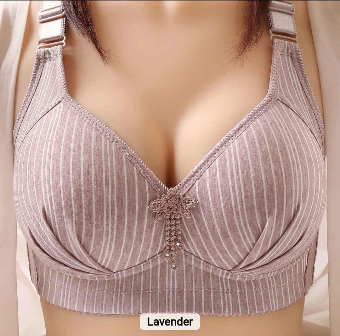 Picture of Imported Women Solid Seamless Push Up Wire Free Bralette Soft Female Breathable bra
