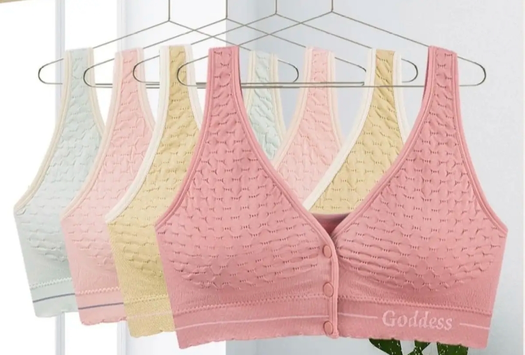 Picture of Imported Front Button Soft Cotton Maternity Bra Nursing Bra For New Born Baby Feeding (One Piece)