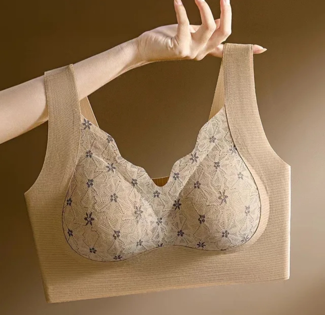 Picture of Imported Soft Comfortable printed bra push up bra  light padded bra stylish bra For Women (One piece)
