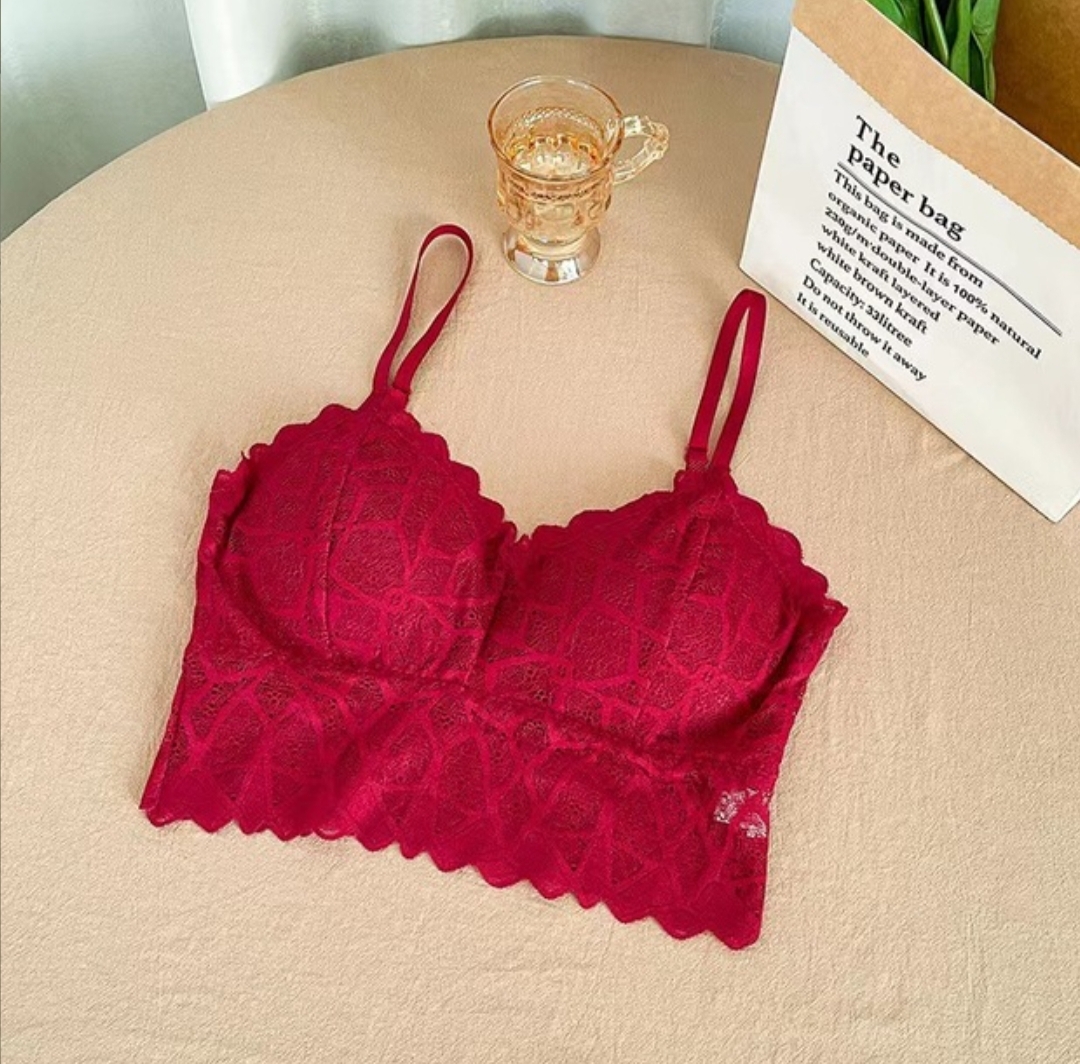 Picture of 1 Piece Imported New Stylish Comfortable Lace Padded Bra for Women