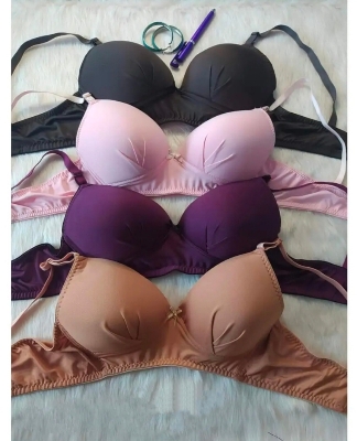 Picture of 3 Piece Premium Push Up Adjustable strap bra Foam bra comfortable bra stylish bra for Women