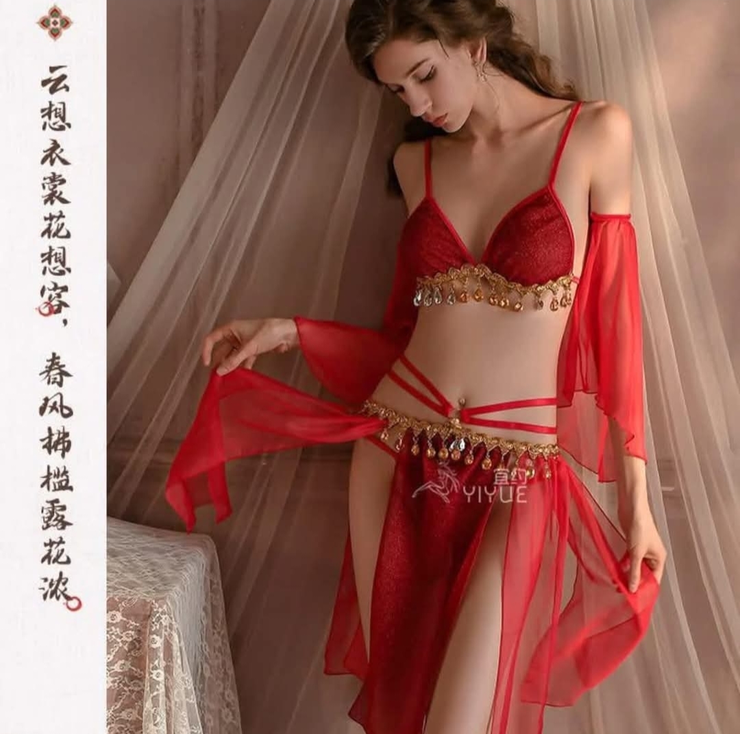 Picture of Imported Honeymoon Sexy Women Night Dress Arabian Nighty for  Female Nightwear