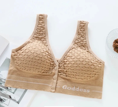 Picture of Imported Front Button Soft Cotton Maternity Bra Nursing Bra For New Born Baby Feeding (One Piece)