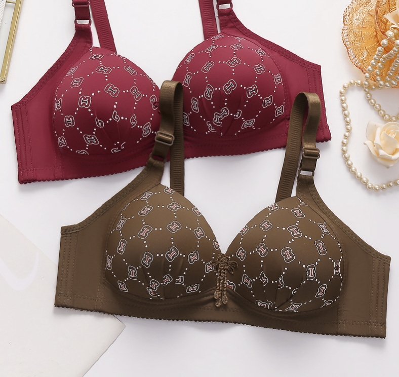 Picture of Imported Premium Printed push-up and upper lifting and side breasts, anti-sagging and adjustable strap bra