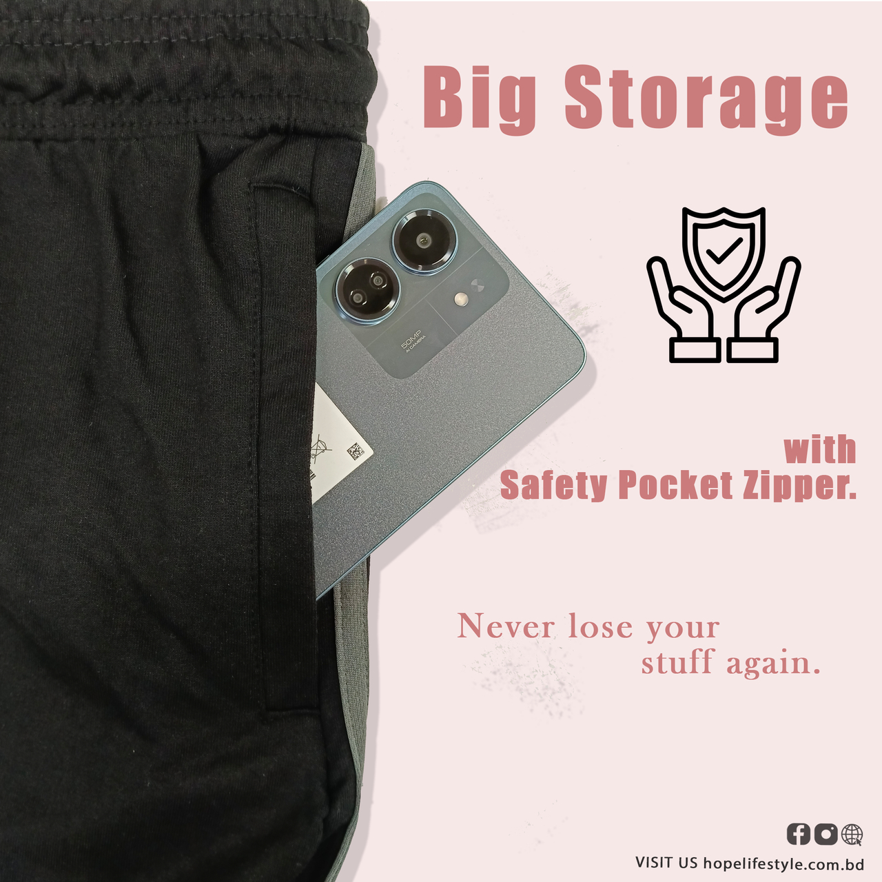 Picture of HP-637 Hope Lifestyle Men’s Trouser- Black Anther