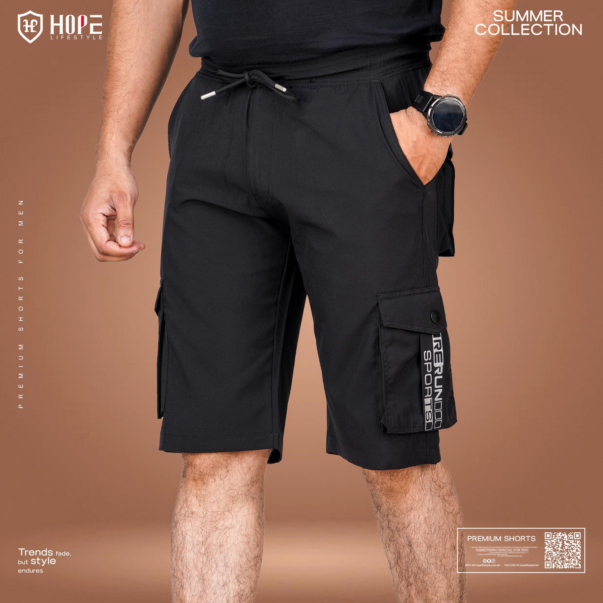 Picture of HP-677 Hope Lifestyle Premium Shorts For Men