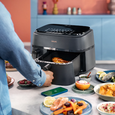 Picture of Philips Airfryer NA350/00 – Dual Drawer, 9.5 Qt (9L) Capacity