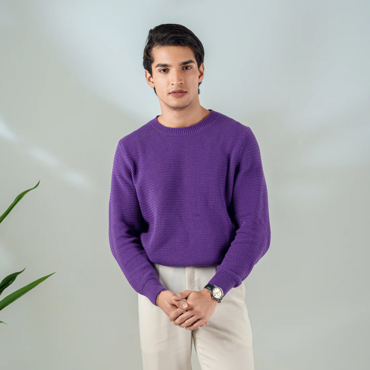 Picture of Bosphorus Picasso Waffled Crewneck Sweater