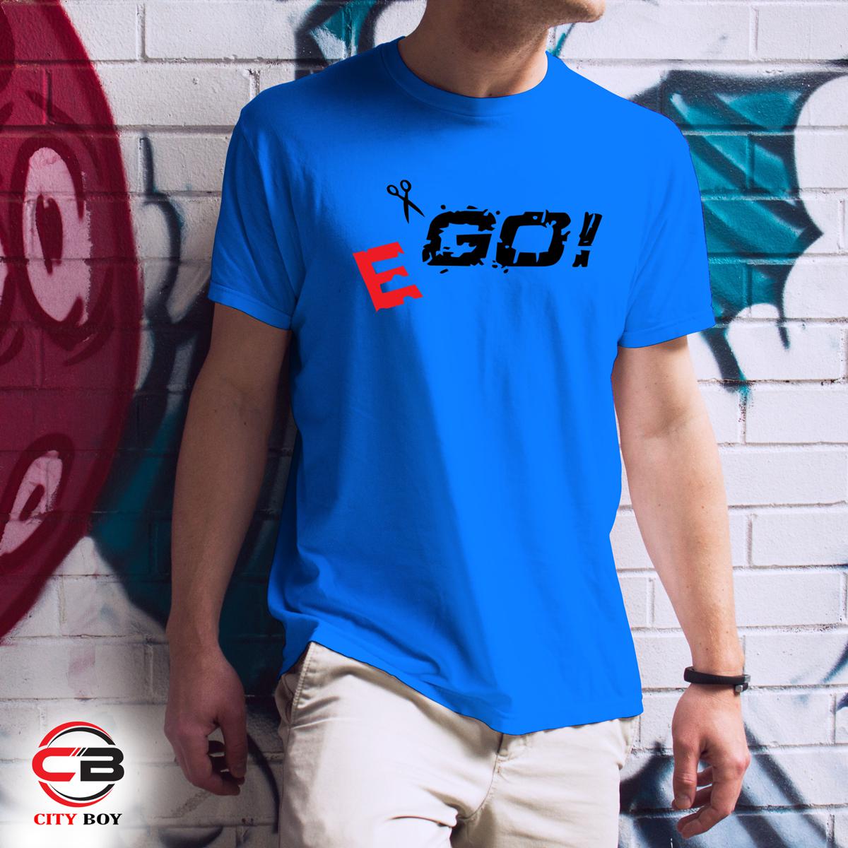Picture of Ego Trendy Half Sleeve T-Shirt For Men - Sky Blue - Tshirt For Men