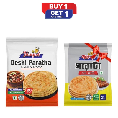 Picture of Jhatpot Deshi Paratha Family Pack  (Premium) 20pc 1300gm