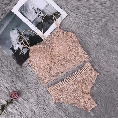 Picture of Khapsu Premium Quality Women Non Pushup Lace Style Padded Bra and Panty Set