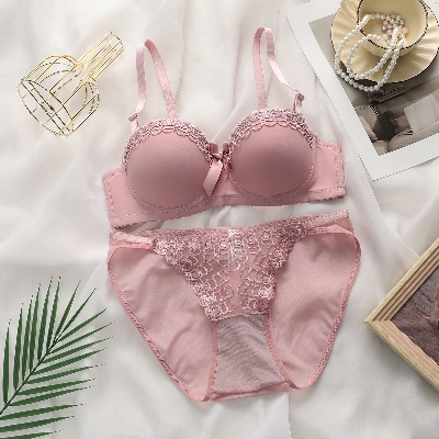 Picture of Khapsu Premium Quality Women's Lace pushup wired Bra Panty Set