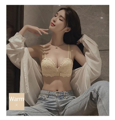 Picture of Khapsu  Premium Quality Made in China Floral Bra Panty / Lingerie Set