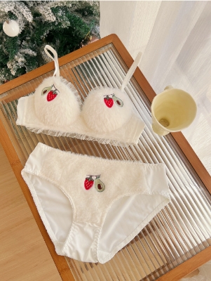 Picture of Khapsu Premium quality china Strawberry women girls soft and comfortable lingerie set