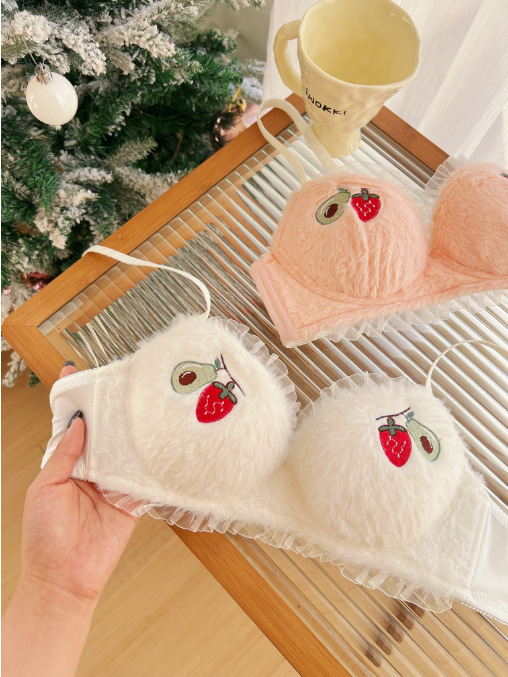 Picture of Khapsu Premium quality china Strawberry women girls soft and comfortable lingerie set