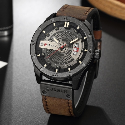 Picture of CURREN 8301 Sports Watch Luxury Brand Military Watches Male Analog Date Quartz Watch Men Casual Leather Wrist Watch