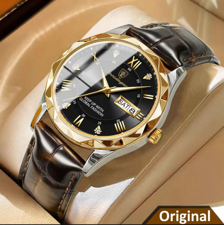 Picture of POEDAGAR 615B New Luxury Fashion Luminous Date Week Quartz Men's Watch