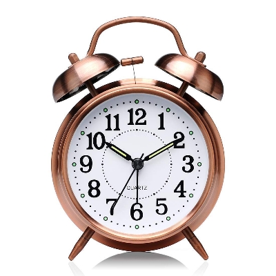 Picture of Alarm Clock/Twin Bell Table Clock - Loud Alarm Clock - Stylish Timekeeping for Home Office & Students - Vintage Retro Classic - wall clock