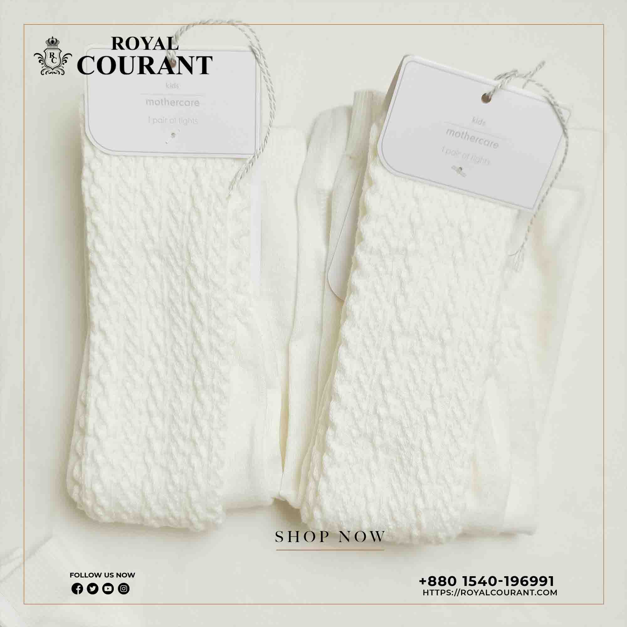 Picture of Girls Beautifully Cable Knitted Luxury cotton Tights