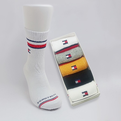 Picture of Men's Crew Socks - Iconic High-Quality - 5 Pair Box - Comfortable and Stylish Socks for Any Season