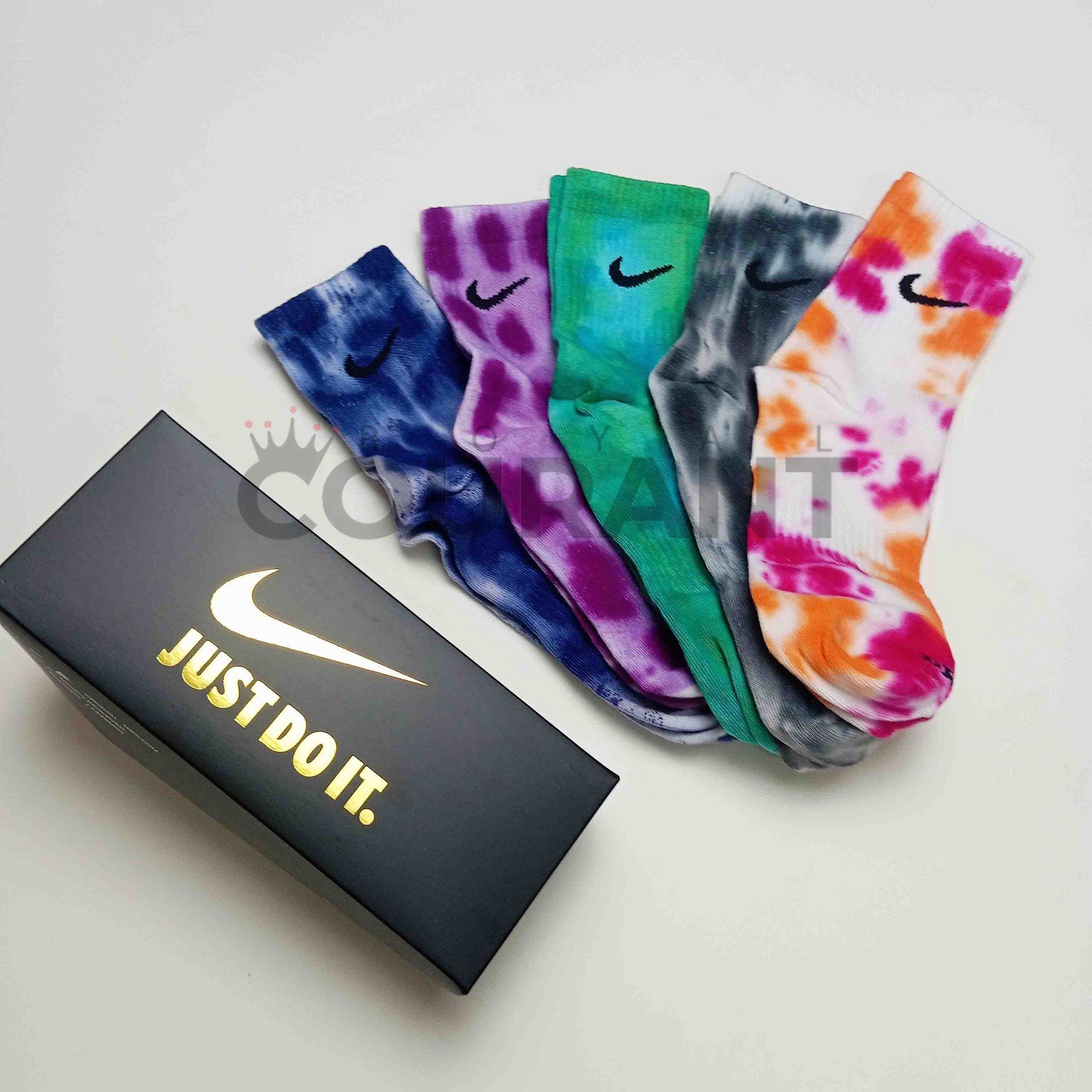 Picture of Custom Dyed Socks Unisex- 5 Pair- Unique Hand Dye Socks