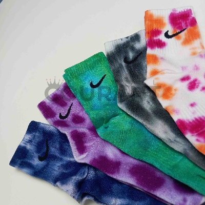 Picture of Custom Dyed Socks Unisex- 5 Pair- Unique Hand Dye Socks
