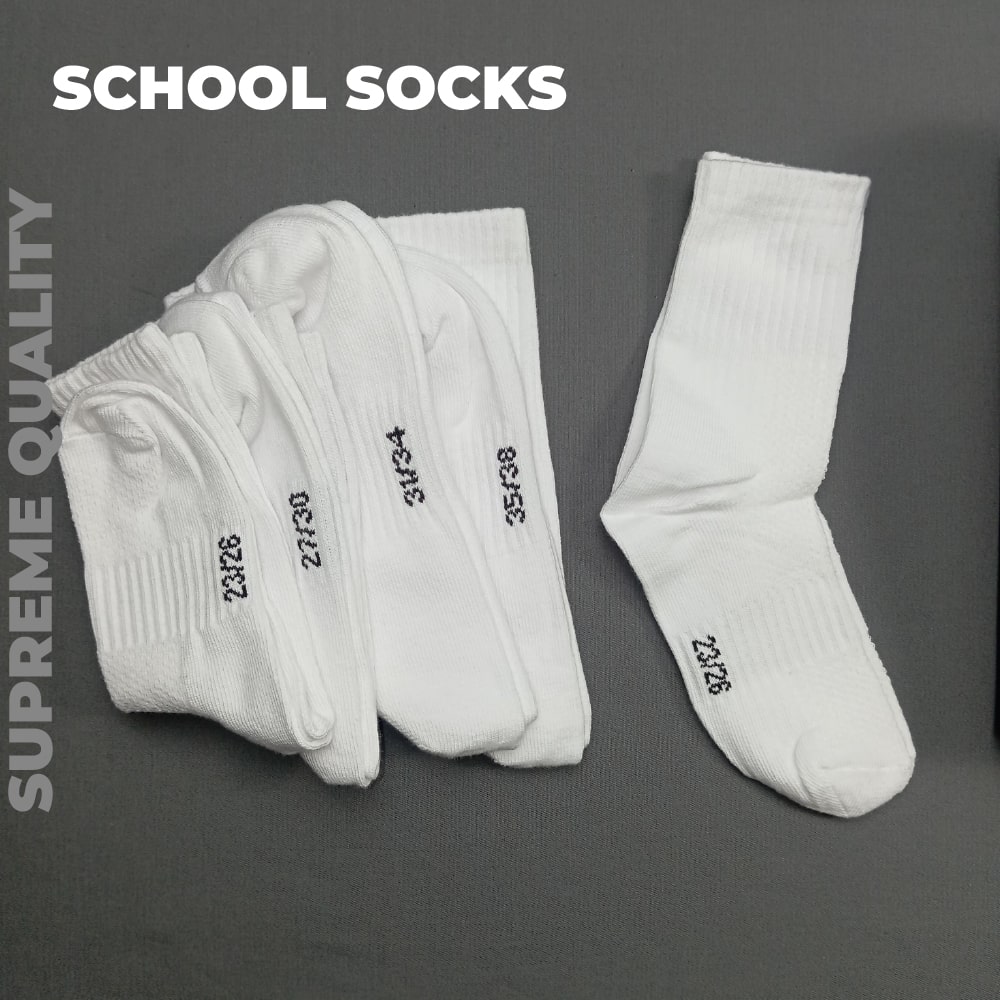 Picture of School Socks-Premium Cotton-Superior Quality-Breathable-Unisex-5 Pair pack