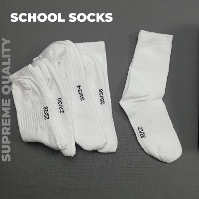 Picture of School Socks-Premium Cotton-Superior Quality-Breathable-Unisex-5 Pair pack