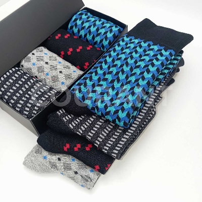 Picture of Luxury Dress Socks crafted precisely pack of 4- High Quality Premium Cotton