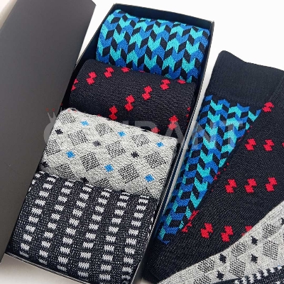 Picture of Luxury Dress Socks crafted precisely pack of 4- High Quality Premium Cotton