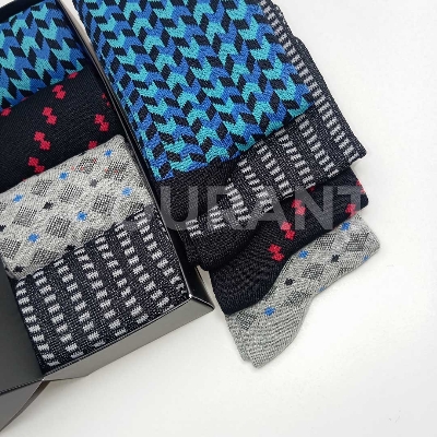 Picture of Luxury Dress Socks crafted precisely pack of 4- High Quality Premium Cotton