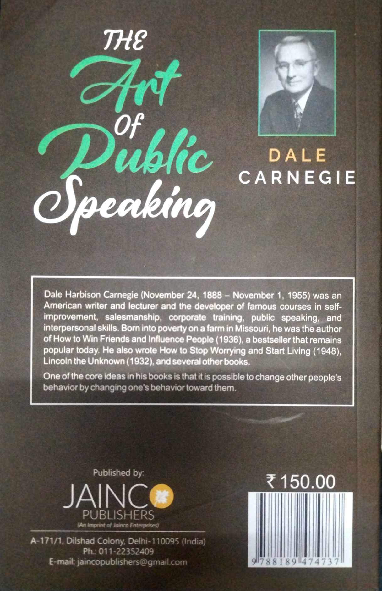 Picture of The Art of Public Speaking ( paperBack)