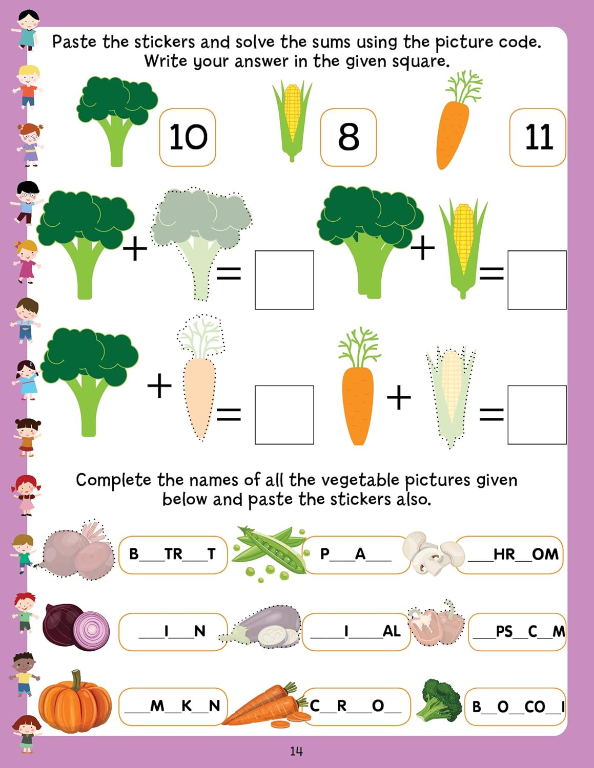 Picture of Play with Sticker - Vegetables