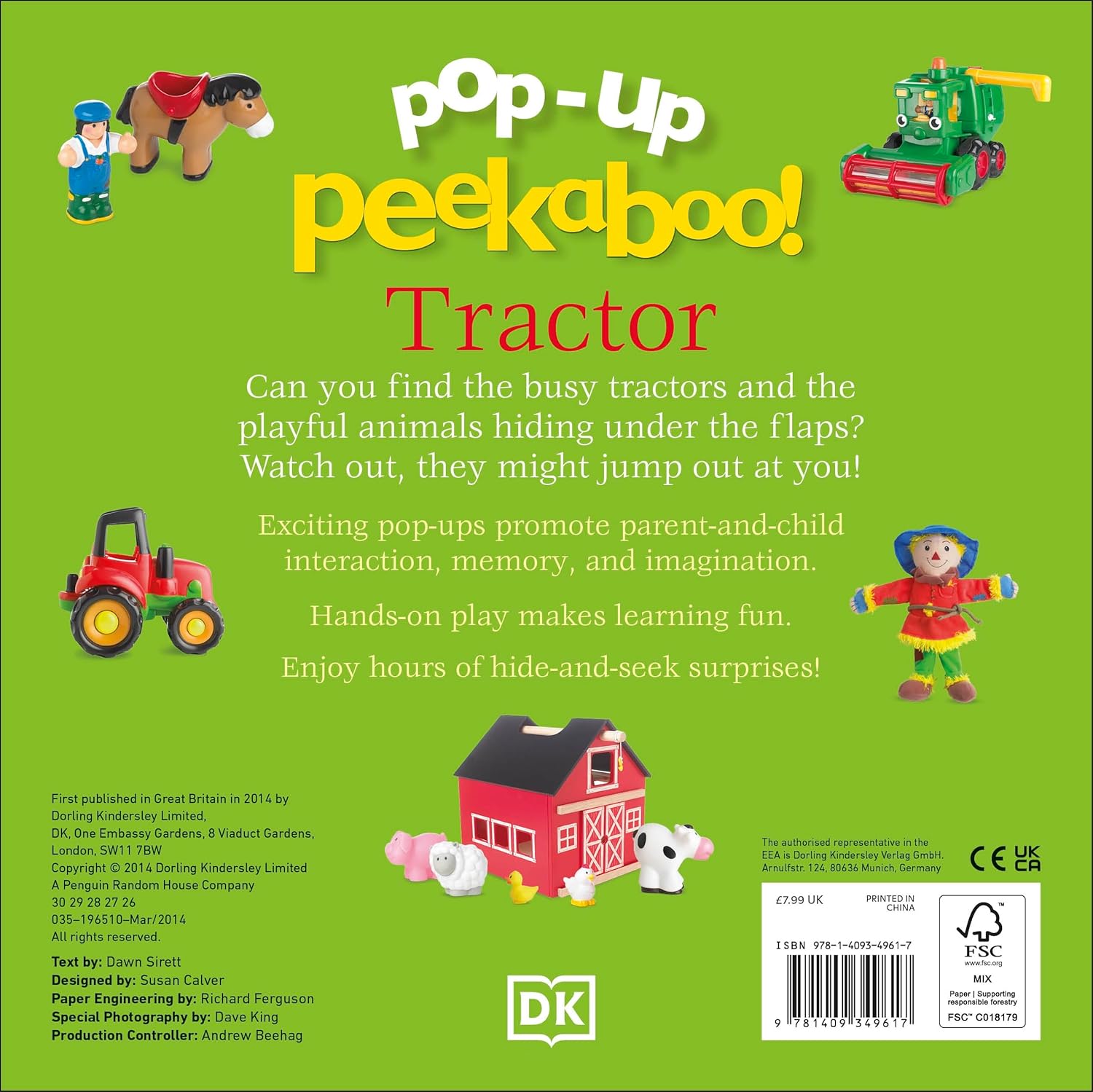 Picture of Pop-Up Peekaboo! Tractor Board book