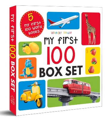 Picture of My First 100 Series Boxset- Pack of 5 Picture Books for Children (Animals, Words, Numbers, Food We Eat and Things That Move) Paperback