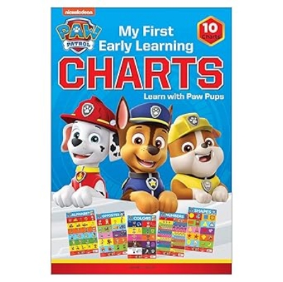 Picture of Paw Patrol - My First Early Learning Charts : Learn With Paw Pups (10 Charts - Alphabet, Animals, Bi Paperback