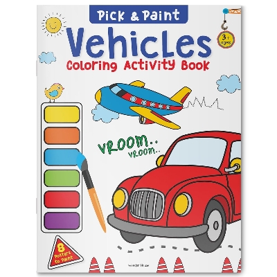Picture of Pick and Paint Coloring Book: Vehicles Paperback