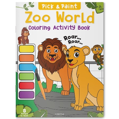 Picture of Pick and Paint Coloring Book: Zoo World Paperback