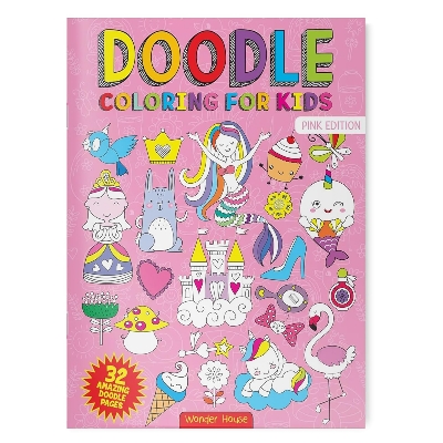 Picture of Doodle Coloring For Kids: Pink Edition Paperback