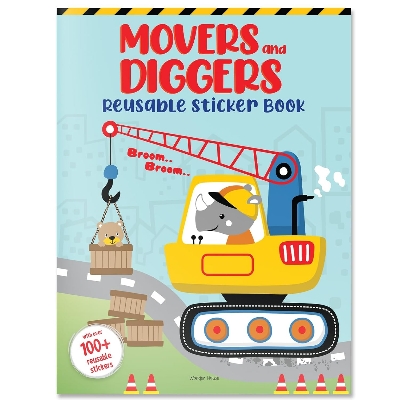 Picture of Movers and Diggers: Reusable Sticker Book Paperback