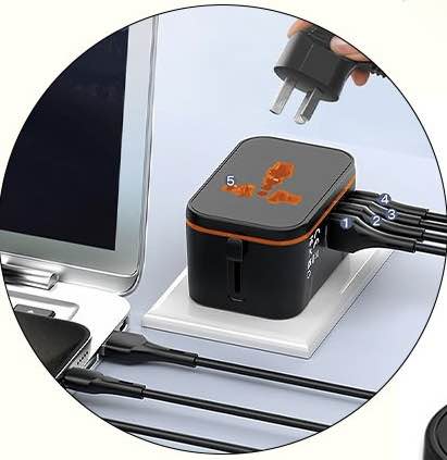 Picture of Universal Travel Adapter | Travel Adapter for bloggers & Tour Lovers | USB - Type C Travel Adapter